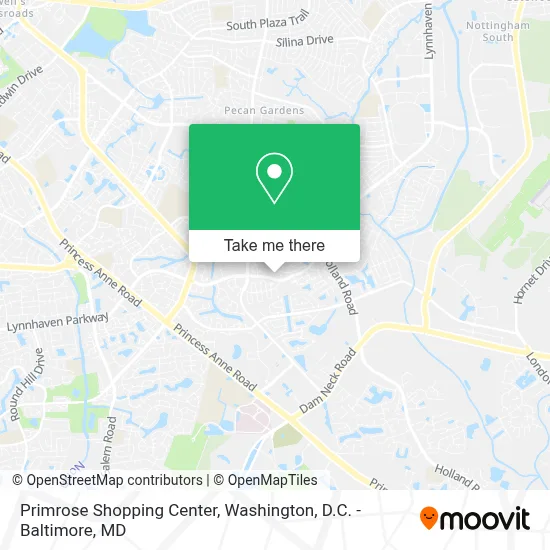 Primrose Shopping Center map