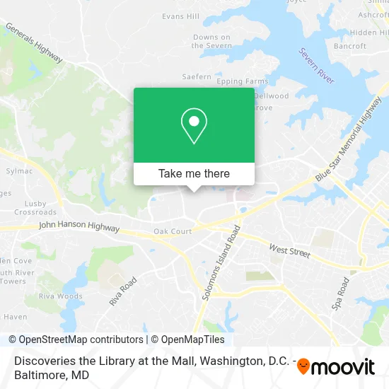 Discoveries the Library at the Mall map