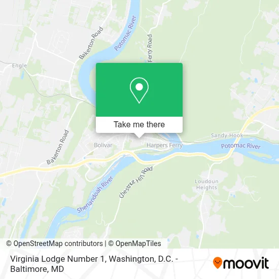 Virginia Lodge Number 1 map