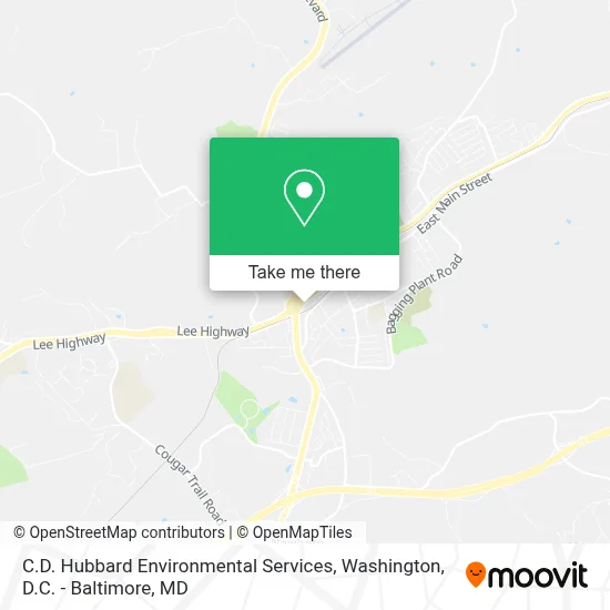 C.D. Hubbard Environmental Services map