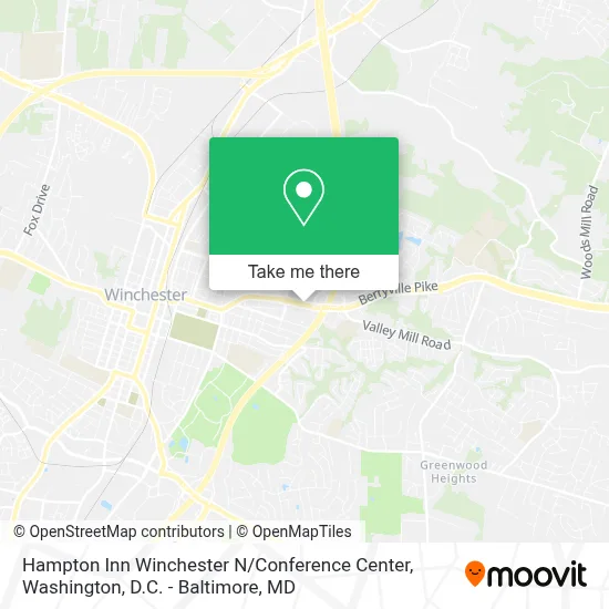 Hampton Inn Winchester N / Conference Center map