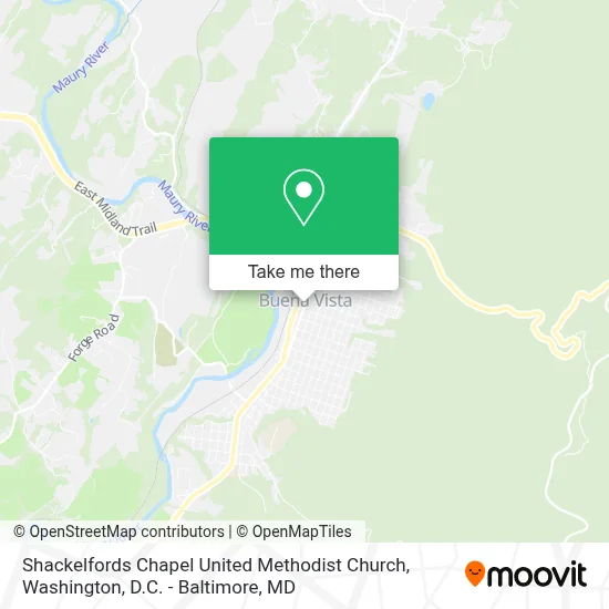 Shackelfords Chapel United Methodist Church map
