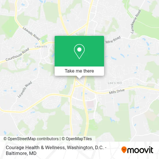 Courage Health & Wellness map