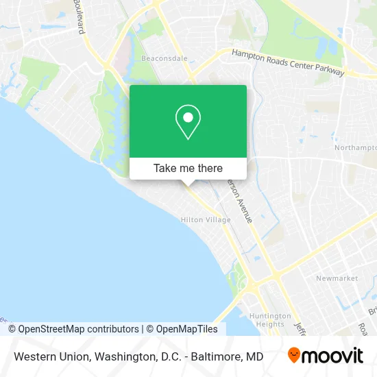 Western Union map