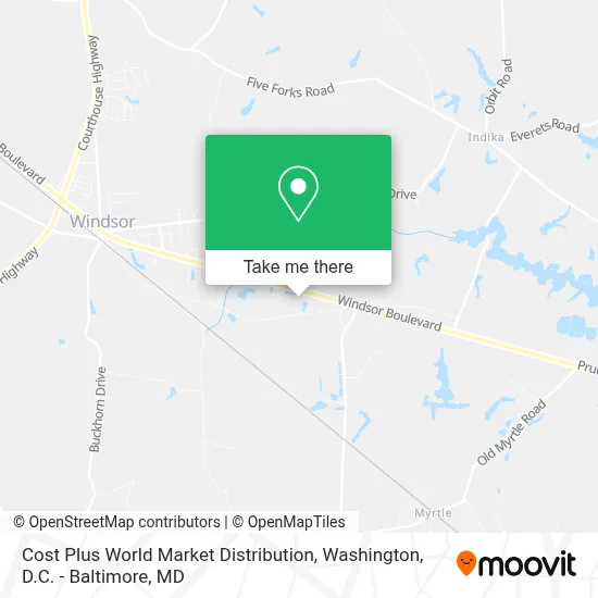 Cost Plus World Market Distribution map