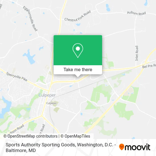 Sports Authority Sporting Goods map