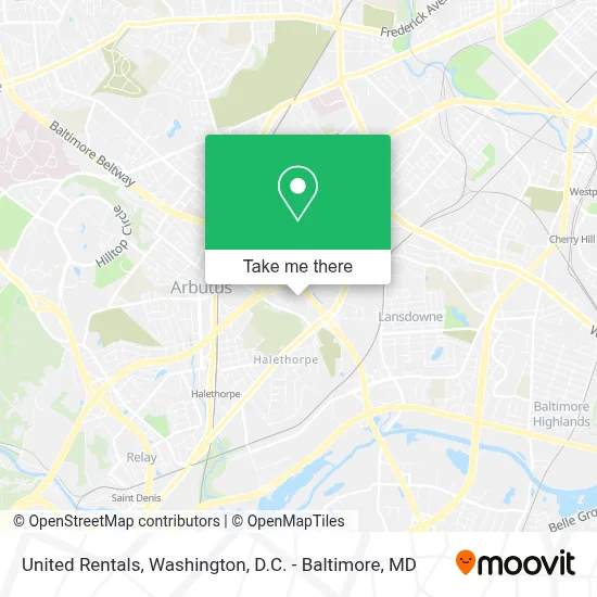 United Rentals map