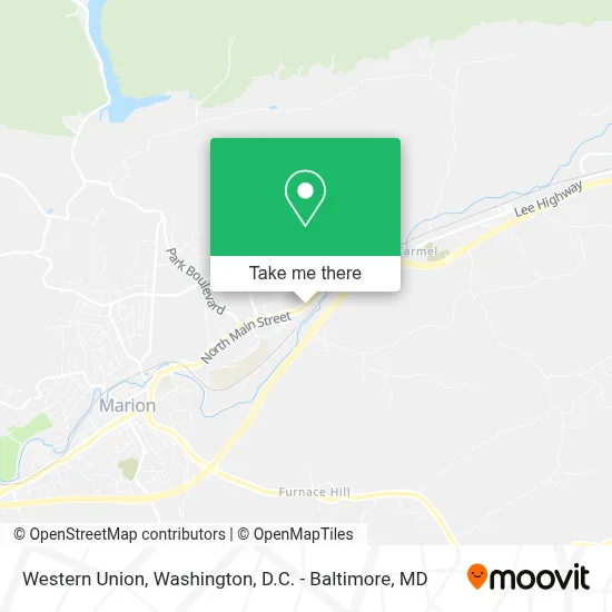 Western Union map