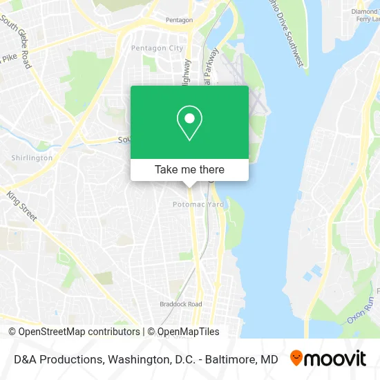 D&A Productions map