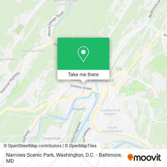 Narrows Scenic Park map