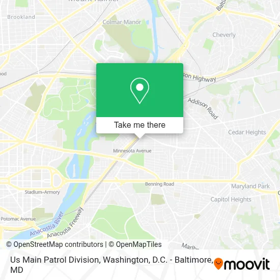 Us Main Patrol Division map
