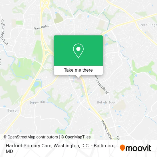 Harford Primary Care map