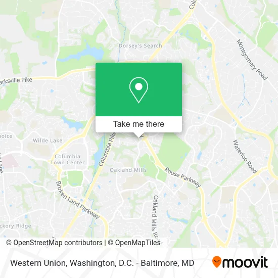 Western Union map