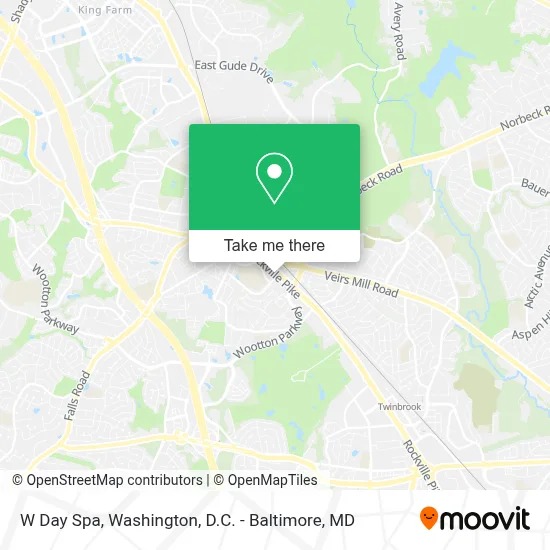 W Day Spa map