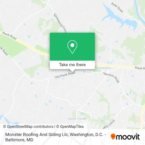 Monster Roofing And Siding Llc map