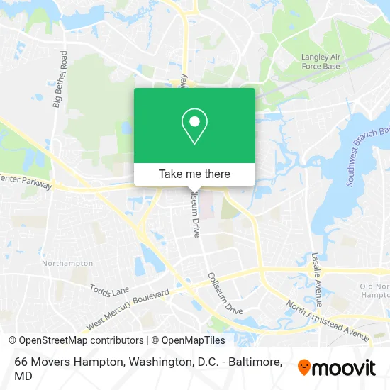 66 Movers Hampton map