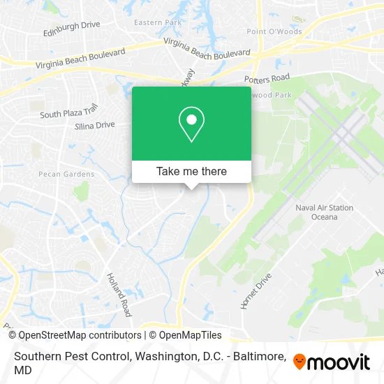 Southern Pest Control map
