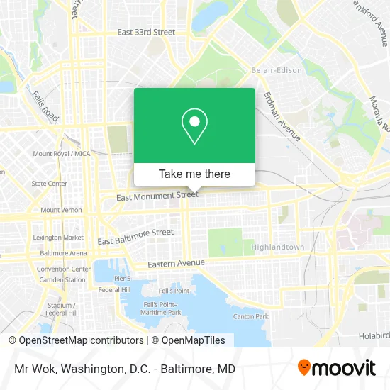 Mr Wok map