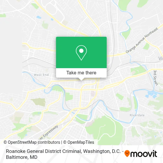 Roanoke General District Criminal map