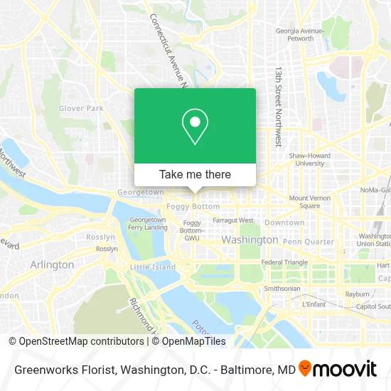 Greenworks Florist map