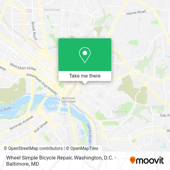 Mapa de Wheel Simple Bicycle Repair