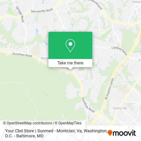 Your Cbd Store | Sunmed - Montclair, Va map
