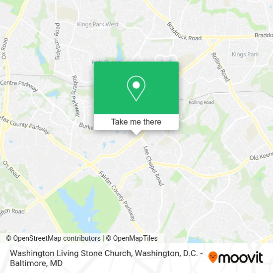 Washington Living Stone Church map