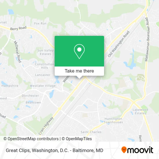 Great Clips map