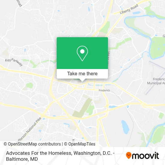 Advocates For the Homeless map