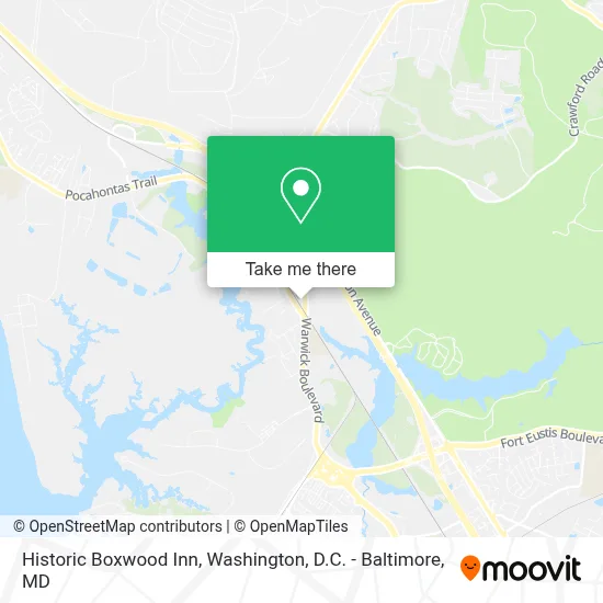 Historic Boxwood Inn map