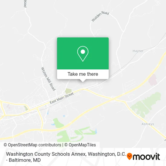 Washington County Schools Annex map