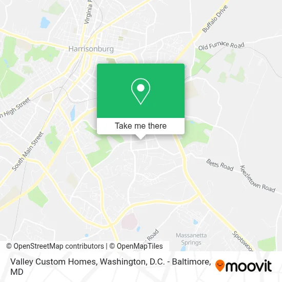 Valley Custom Homes map