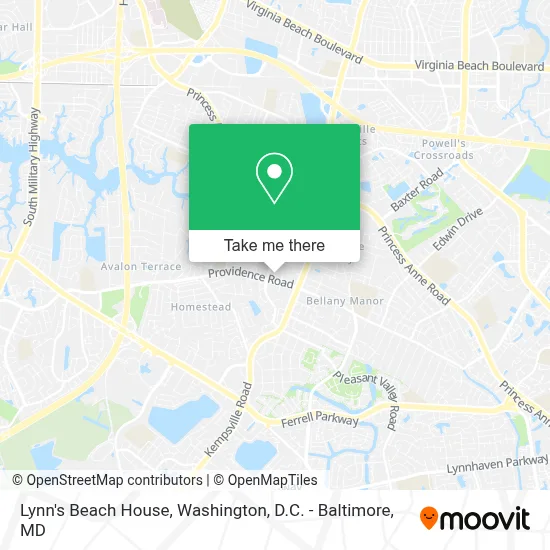 Lynn's Beach House map