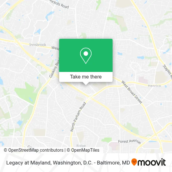 Legacy at Mayland map