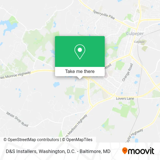 D&S Installers map