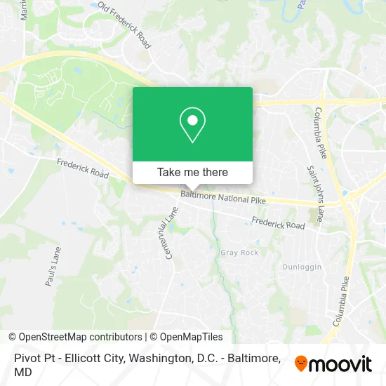 Pivot Pt - Ellicott City map