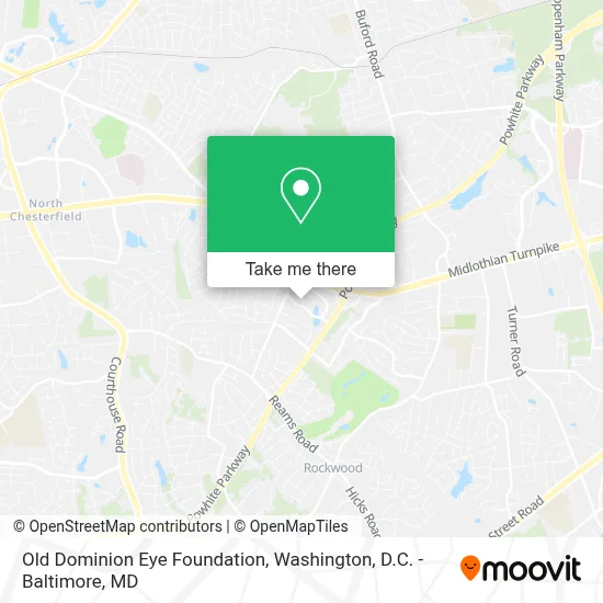 Old Dominion Eye Foundation map