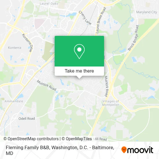 Fleming Family B&B map