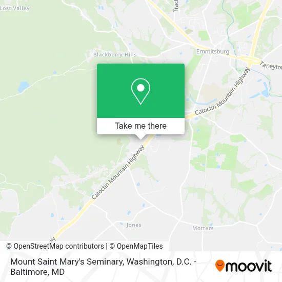 Mount Saint Mary's Seminary map