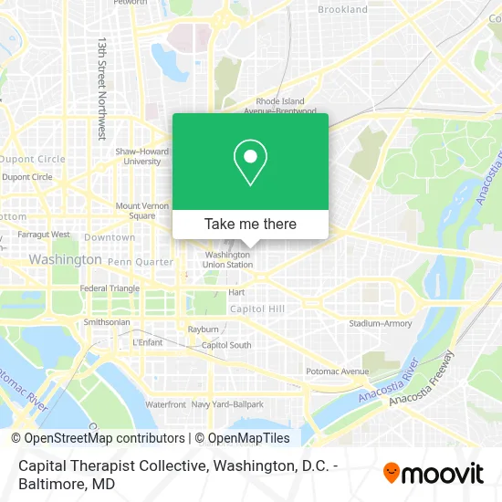 Capital Therapist Collective map