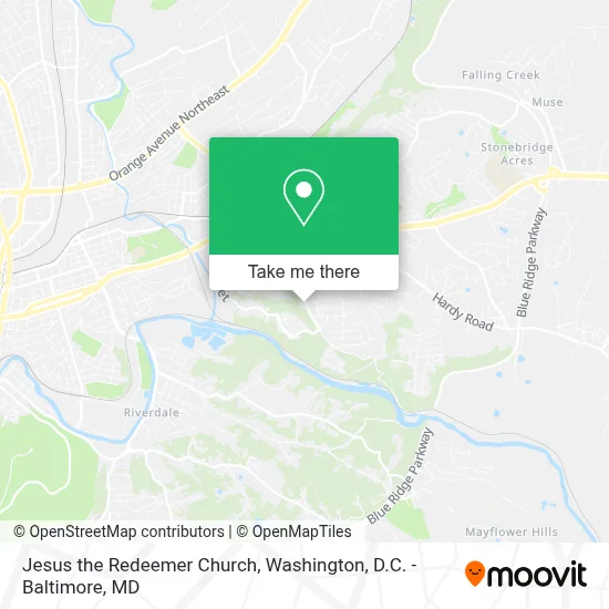 Jesus the Redeemer Church map