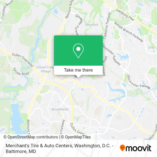 Merchant's Tire & Auto Centers map