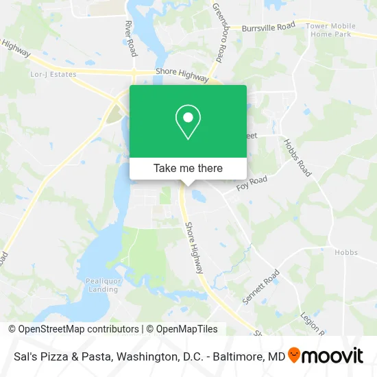 Sal's Pizza & Pasta map