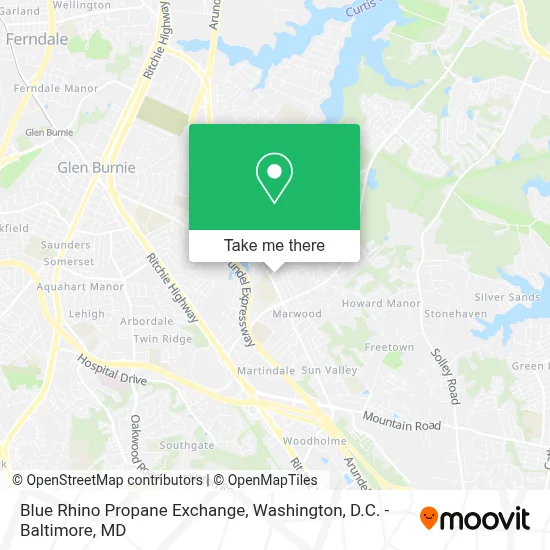 Blue Rhino Propane Exchange map