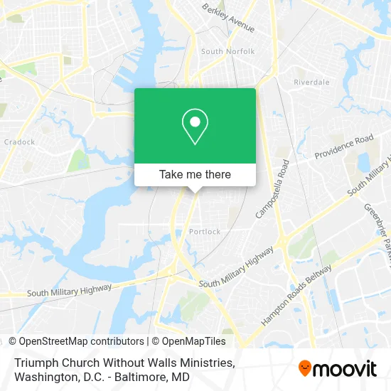 Triumph Church Without Walls Ministries map