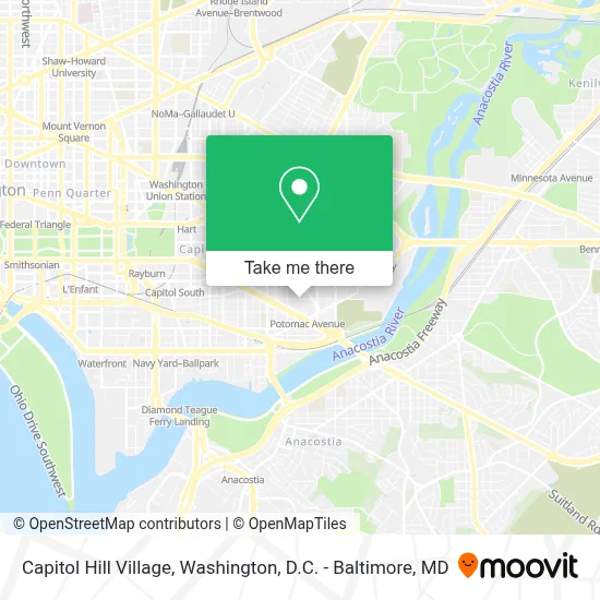 Capitol Hill Village map