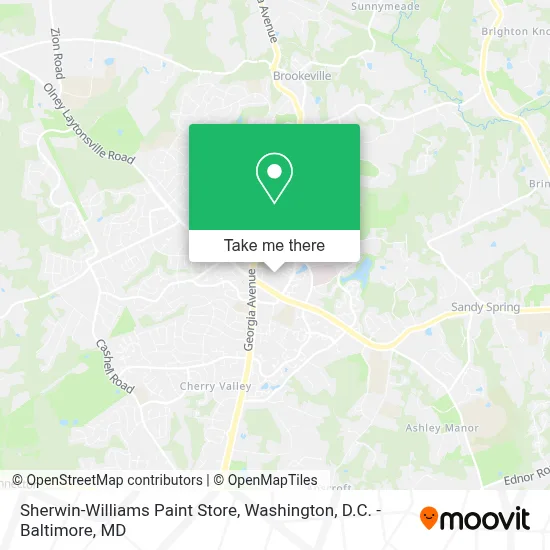 Sherwin-Williams Paint Store map