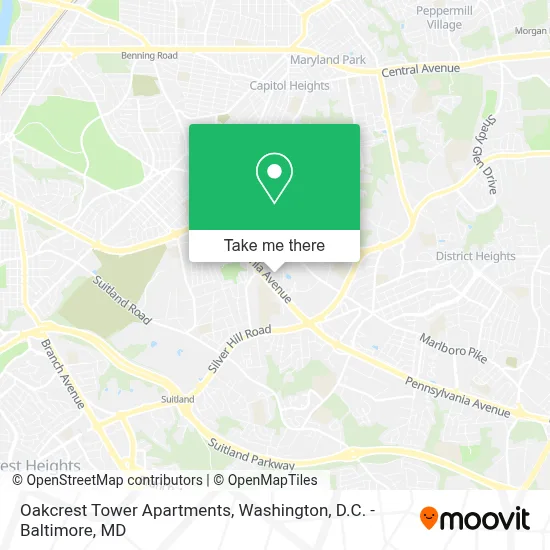 Oakcrest Tower Apartments map