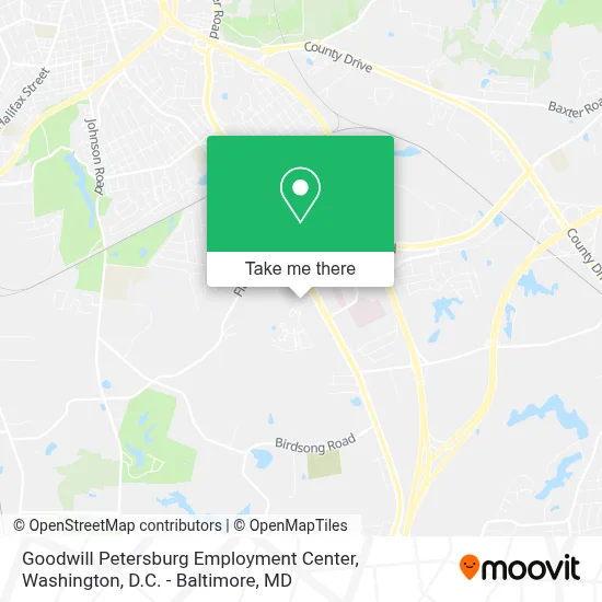 Goodwill Petersburg Employment Center map