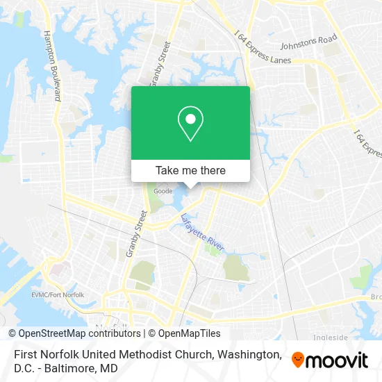 First Norfolk United Methodist Church map